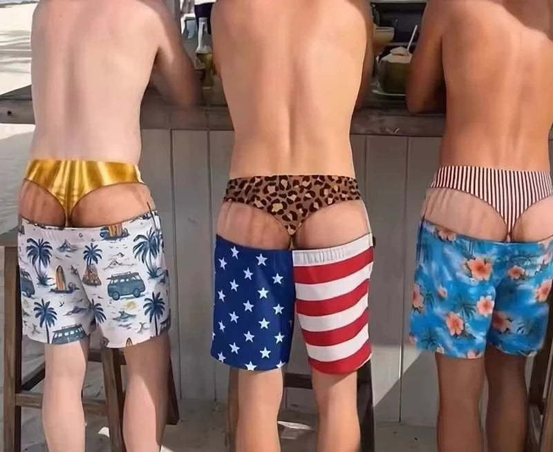 Funny Illusion Swim Shorts