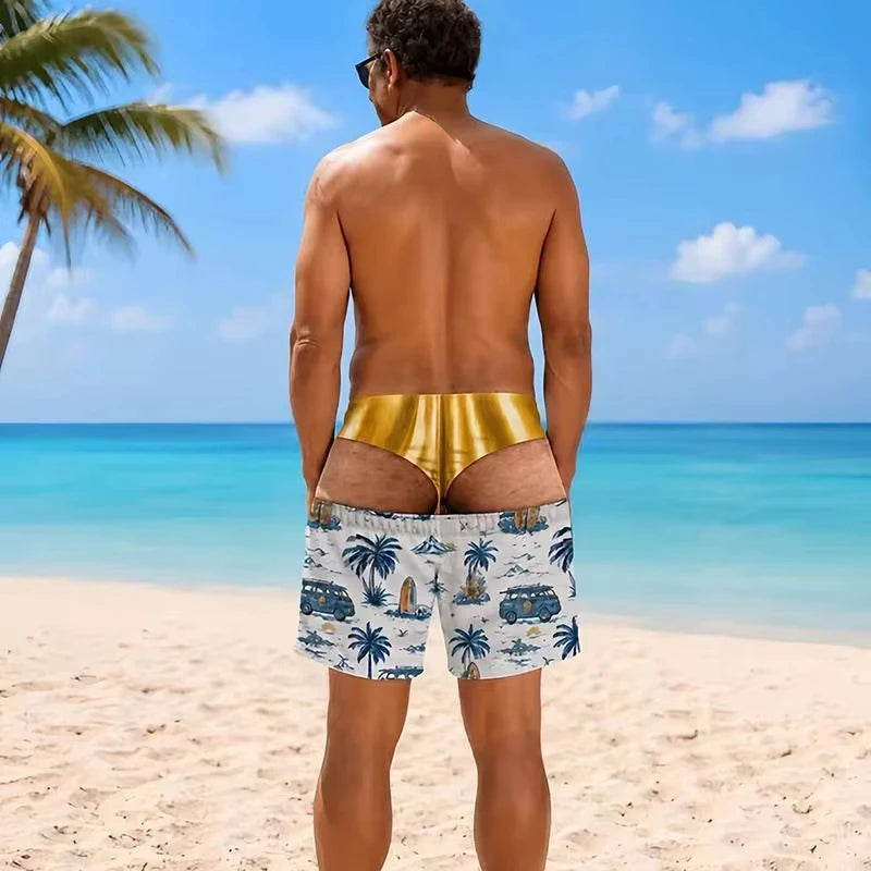 Funny Illusion Swim Shorts