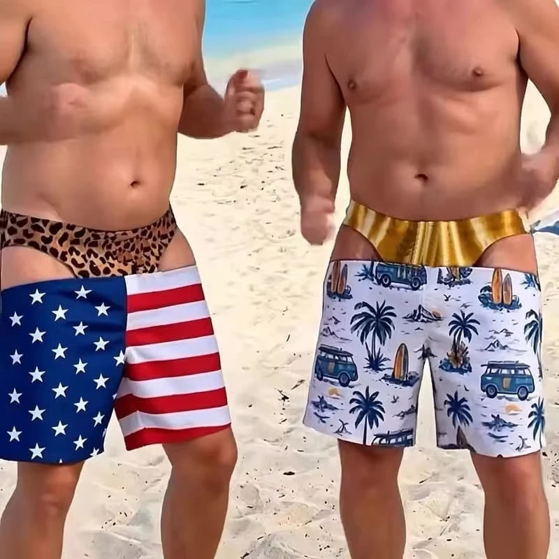 Funny Illusion Swim Shorts